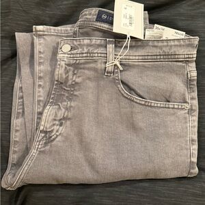 Ag Adriano Goldschmied Light Gray Slim Jeans